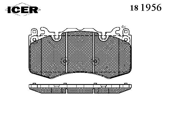 Колодки гальмівні (передні) Land Rover Range Rover III/IV 02-/Range Rover Sport 05-/Discovery V 16-