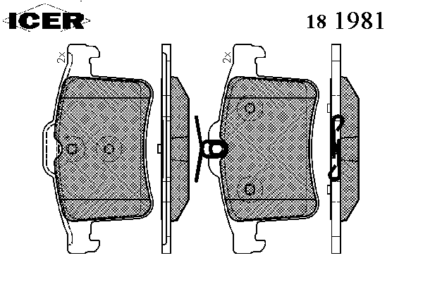 Комплект тормозных колодок, дисковый тормоз
