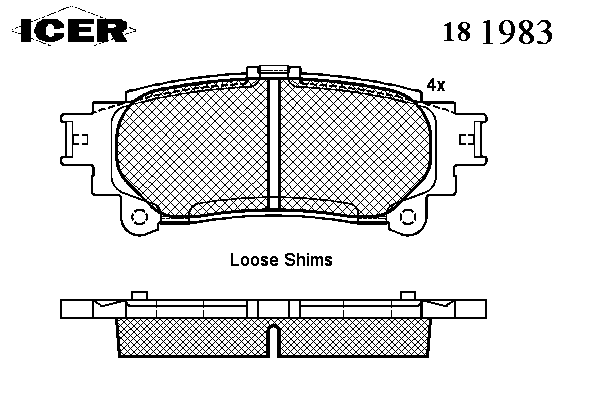 Колодки гальмівні (задні) Toyota Highlander 14-/Prius 08-/Lexus GS 12-/RC 14-/RX 08-15