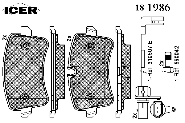 Колодки гальмівні (задні) Audi A6 C7/A7 Sportback/A8 D4 10-18 (+датчики L=295mm)