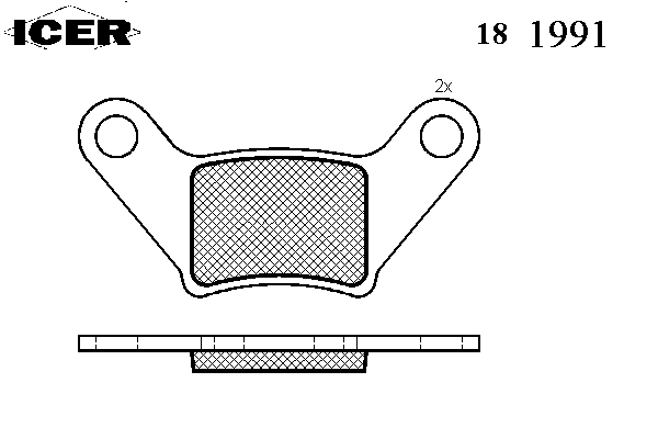 Комплект тормозных колодок, дисковый тормоз