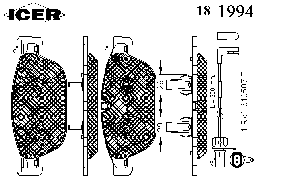 Колодки гальмівні (передні) Audi A6 10-18/A7 Sportback 10-15/A8 10-18/Q5 12-17 (+датчики)