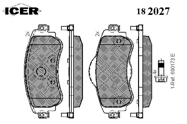 Колодки гальмівні (передні) Citroen C4 09-/DS4 11-15