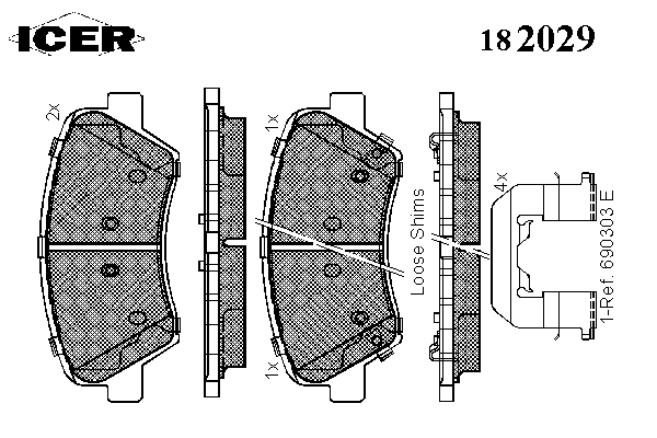 Колодки гальмівні (передні) Hyundai Elantra/ i30/Veloster 11-/Kia Cee'd/Cerato 12-/Soul 09-