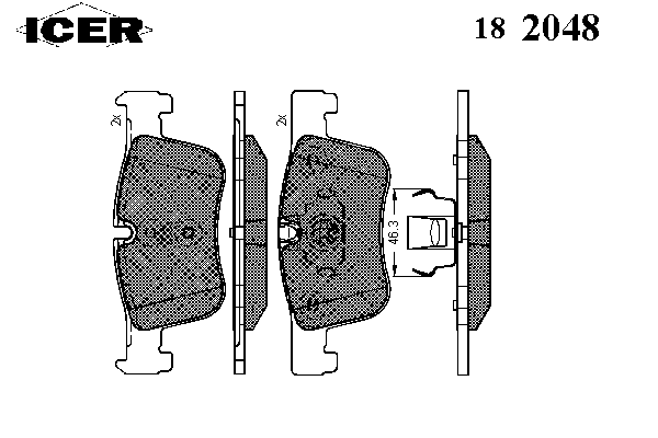 Колодки гальмівні (передні) BMW 1 (F20/F21)/3 (F30/F31/F34/G20/F80)/4 (F32/F36/F82)/7 (F01-04) 10-