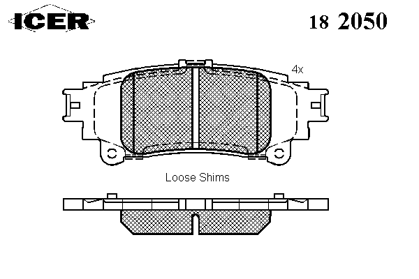 Колодки гальмівні (задні) Lexus GS IV 11-/IS III 13-/RC 14-/Toyota Prius III 08-/Verso 09-