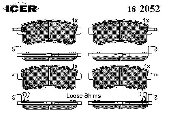 Комплект тормозных колодок, дисковый тормоз