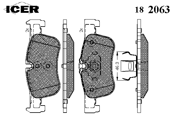 Колодки гальмівні (передні) Audi Q5 13-17/BMW 1 (F20/F21) 11-/2 (F22/F23/F87/F45/F46) 14-