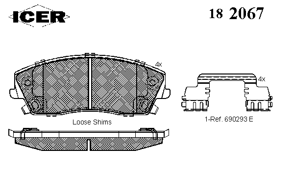 Колодки гальмівні (передні) Chrysler 300C 04-/300 II 12-/Dodge Challenger 08-/Charger 05-