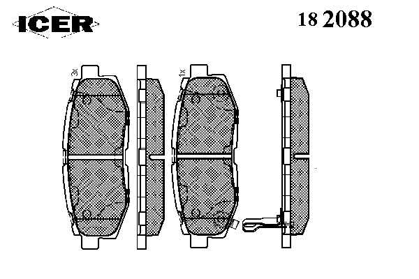 Колодки гальмівні (задні) Subaru Impreza/Outback 08-/Legacy 09-14/Forester 13-
