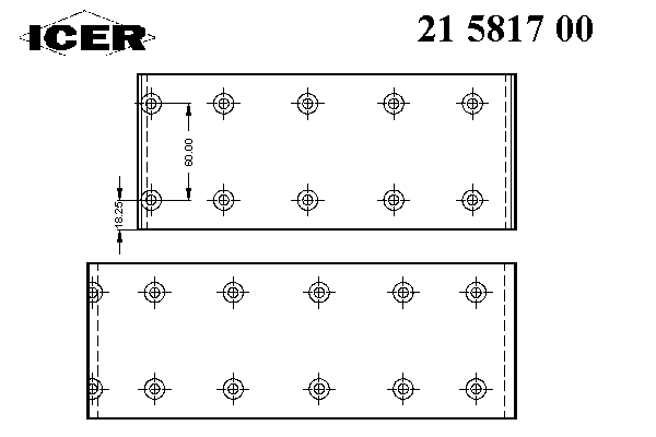 Комплект тормозных башмаков, барабанные тормоза