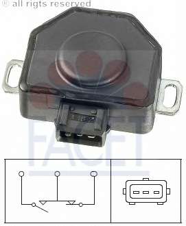 Датчик, положение дроссельной заслонки