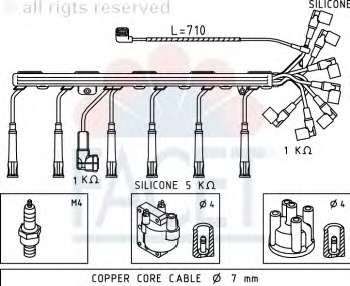 Комплект проводов зажигания