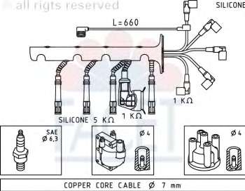Комплект проводов зажигания