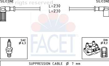 Комплект проводов зажигания