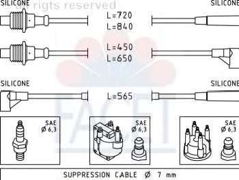 Комплект проводов зажигания