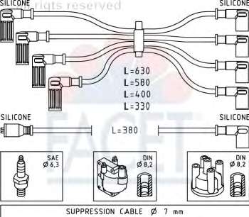 Комплект проводов зажигания