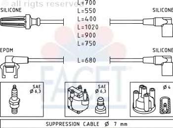 Комплект проводов зажигания