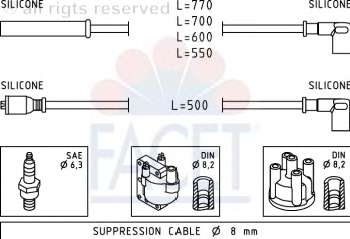 Комплект проводов зажигания
