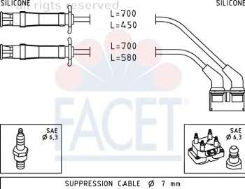 Комплект проводов зажигания
