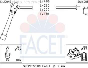 Комплект проводов зажигания