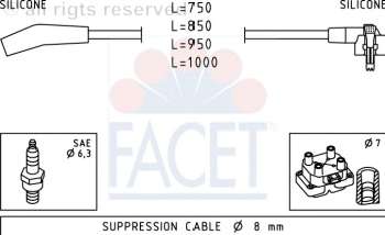 Комплект проводов зажигания