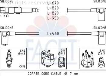 Комплект проводов зажигания