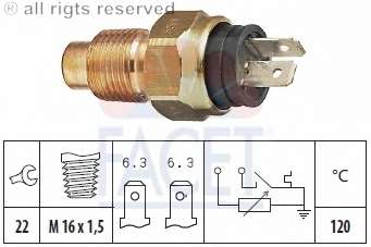 Датчик, температура охлаждающей жидкости
