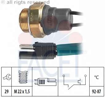 Термовыключатель, вентилятор радиатора