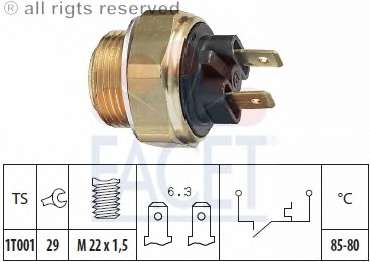 Термовыключатель, вентилятор радиатора