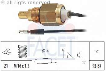 Термовыключатель, вентилятор радиатора