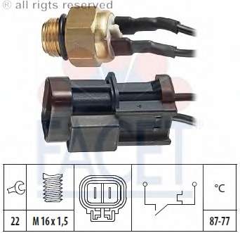 Термовыключатель, вентилятор радиатора