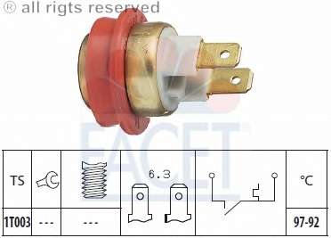 Термовыключатель, вентилятор радиатора