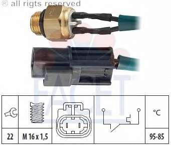 Термовыключатель, вентилятор радиатора