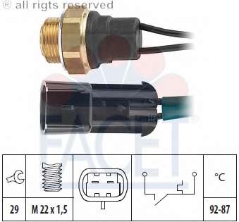 Термовыключатель, вентилятор радиатора
