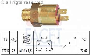 Термовыключатель, вентилятор радиатора