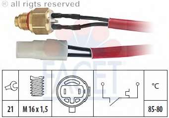 Термовыключатель, вентилятор радиатора