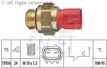 Термовыключатель, вентилятор радиатора