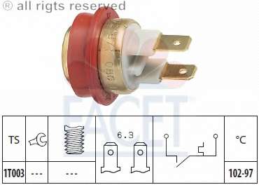 Термовыключатель, вентилятор радиатора