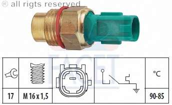 Термовыключатель, вентилятор радиатора