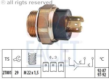 Термовыключатель, вентилятор радиатора