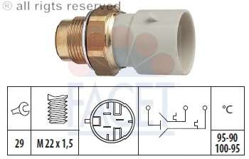 Термовыключатель, вентилятор радиатора