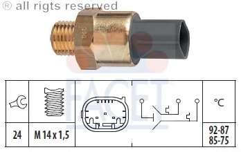 Термовыключатель, вентилятор радиатора