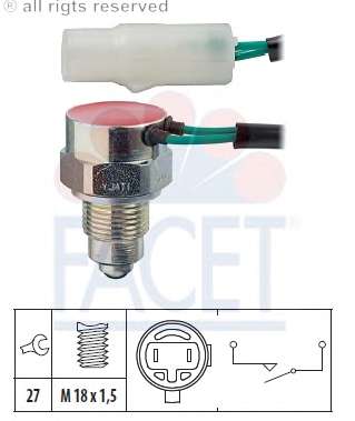 Выключатель, фара заднего хода