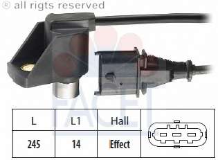 Датчик, положение распределительного вала
