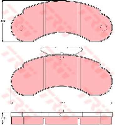 Комплект тормозных колодок, дисковый тормоз
