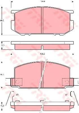 Комплект тормозных колодок, дисковый тормоз
