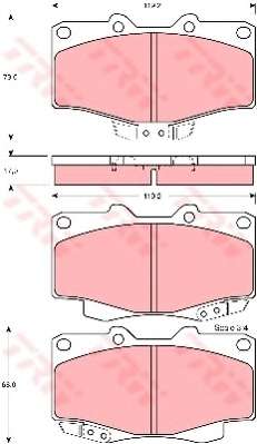 Комплект тормозных колодок, дисковый тормоз