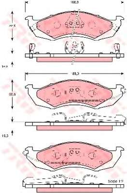 Комплект тормозных колодок, дисковый тормоз