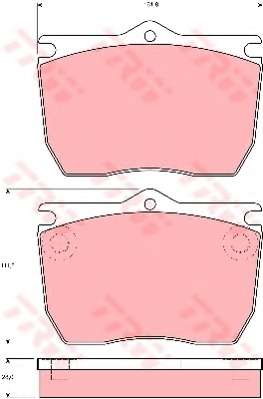 Комплект тормозных колодок, дисковый тормоз